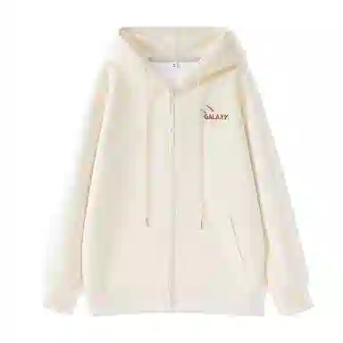 棉致 流星字母简约纯色牛奶丝复合抗皱无性别主义宽松落肩休闲卫衣 男女同款