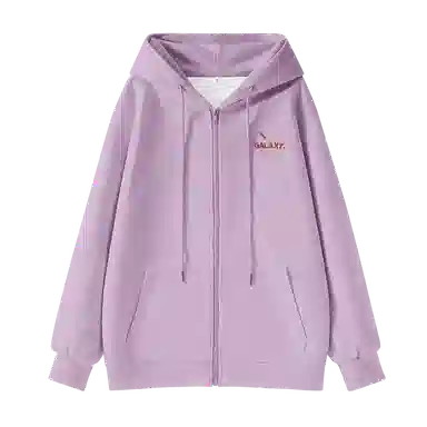 棉致 流星字母简约纯色牛奶丝复合抗皱无性别主义宽松落肩休闲卫衣 男女同款