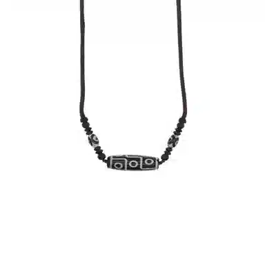 琢玉居 轻奢天珠串珠项链女新中式百搭复古时尚锁骨链男高级感民族风颈链#好运 琉璃 吊坠 男女同款情侣款