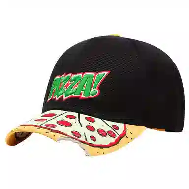 艾佳微 萌趣刺绣卡通个性嘻哈帽春秋大头平沿帽街舞学生帽子棒球帽 棉涤 鸭舌帽 男女同款情侣款