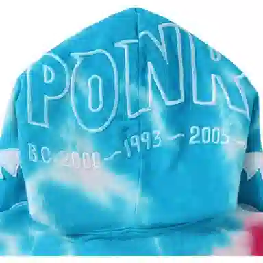 A BATHING APE Bape Tie Dye Shark Hoodie