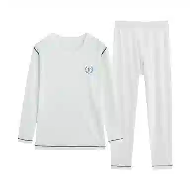 贴身领域 纯色舒适透气保暖套装 男款