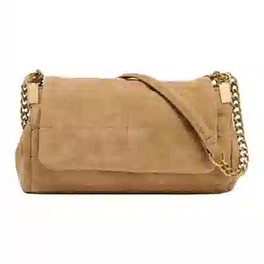 ZARA Mini Leather Shoulder Bag Brown