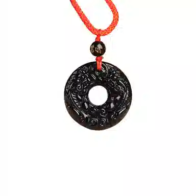 琢玉居 双貔貅平安扣男女情侣款项链饰品#好运 琉璃 吊坠 男女同款情侣款