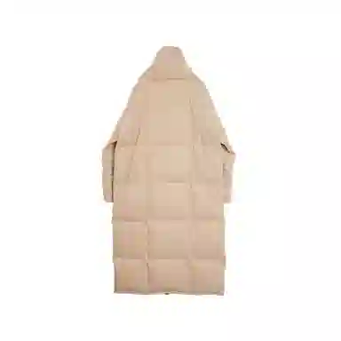ELLE French Style 90 White Duck Down Long Puffer Jacket