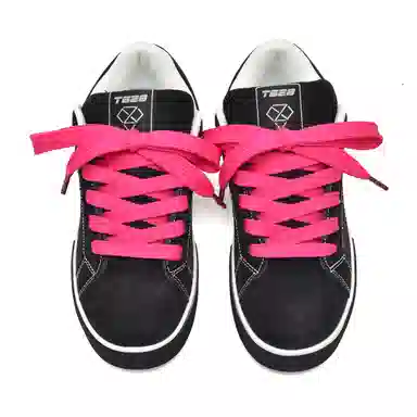 T628 Synthetic Leather Retro Low Sneakers