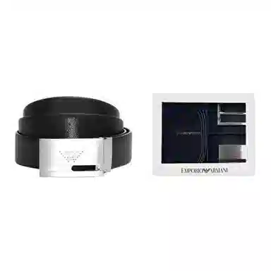 Emporio Armani Reversible Belt Black