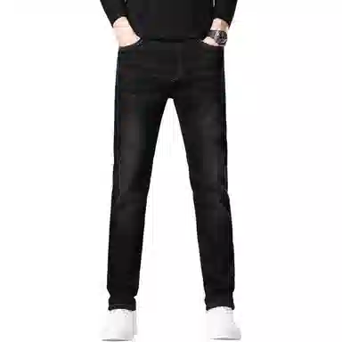 太子龍 时尚修身中腰牛仔裤 男款