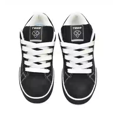 T628 Synthetic Leather Retro Low Sneakers