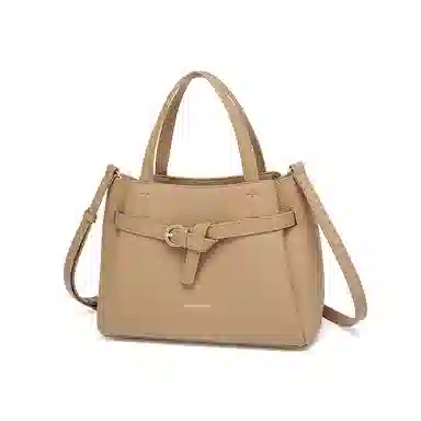 红蜻蜓 高级感小众潮流时尚百搭单肩斜挎包 合成革 手提包 常规 女款 黑色/卡其色