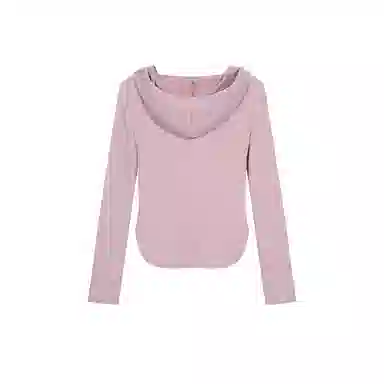 思蓓儿 纯色修身适中连帽长袖卫衣 女款