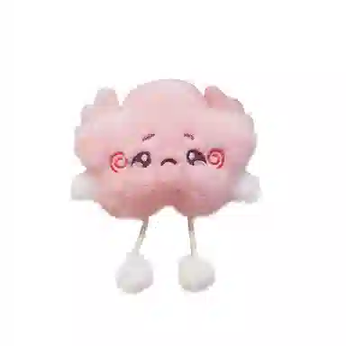 心水好物 可爱毛绒星星钥匙扣书包公仔包包玩偶挂饰 聚酯纤维 挂件 男女同款情侣款