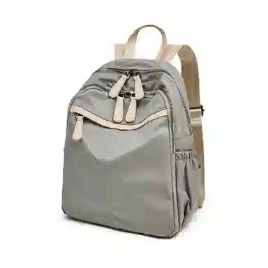 老人头 时尚百搭大容量简约通勤 织物 双肩包 常规 女款 多色