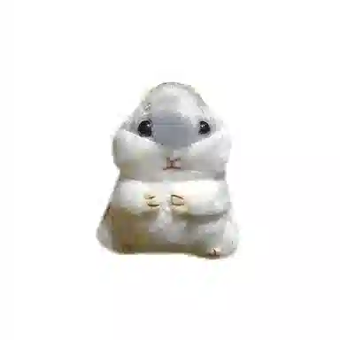 心水好物 可爱仓鼠钥匙链书包装饰用毛绒解压捏捏挂饰 聚酯纤维 挂件 男女同款情侣款