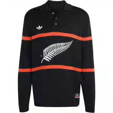adidas originals KNITTED FW25 ALL BLACKS polo