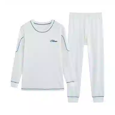 贴身领域 青少年秋衣秋裤纯棉内衣初中高中学生棉毛衫线衣线裤保暖套装 男款