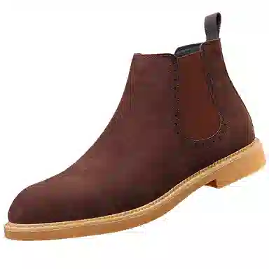 牛反绒 韩版大码英伦风舒适百搭短靴 短筒 马丁靴 男款