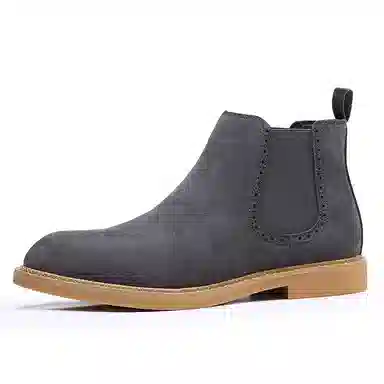 牛反绒 韩版大码英伦风舒适百搭短靴 短筒 马丁靴 男款