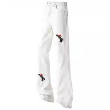 AMBER LIGHT Rose Print Slim Jeans