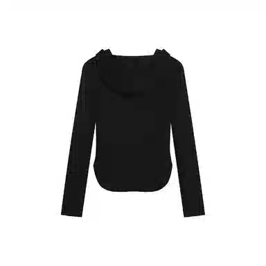 思蓓儿 纯色修身适中连帽长袖卫衣 女款