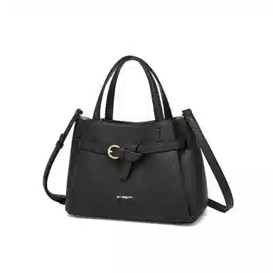 红蜻蜓 高级感小众潮流时尚百搭单肩斜挎包 合成革 手提包 常规 女款 黑色/卡其色