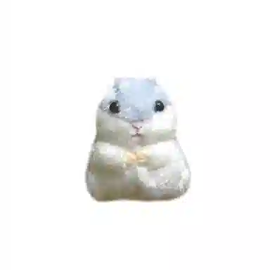 心水好物 可爱仓鼠钥匙链书包装饰用毛绒解压捏捏挂饰 聚酯纤维 挂件 男女同款情侣款