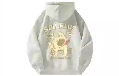 SOIEPLUS Retro Dog Logo Hoodie