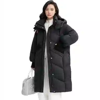 鸭鸭 【气质简约】秋冬户外保暖御寒品质鸭绒外套羽绒服 女款