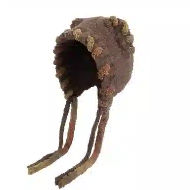 尚先生 多巴胺猫耳朵帽女秋冬显脸小针织包头帽保辫子护耳 毛绒 毛线帽 女款