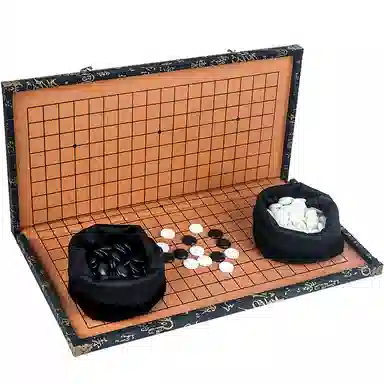 妙记 五子中国风折叠棋盘仿玉棋子 围棋