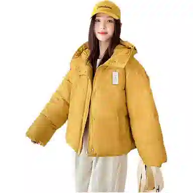 丝絮丝绸 冬季韩版宽松加厚面包服小个子棉衣棉服 女款