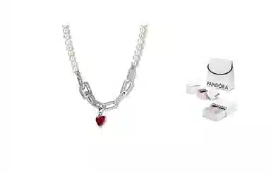 Pandora ME Necklace Set Silver/Red