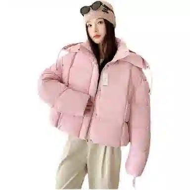 丝絮丝绸 韩系韩版学院风宽松加厚面包服小个子棉衣棉服 女款