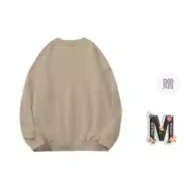 棉购 韩系卡通潮流苹果印花圆领慵懒感百搭休闲卫衣 女款