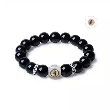 新中式小众气质招财转运六字真言文玩好运贺礼 白玉菩提 时尚手串手饰 男女同款情侣款