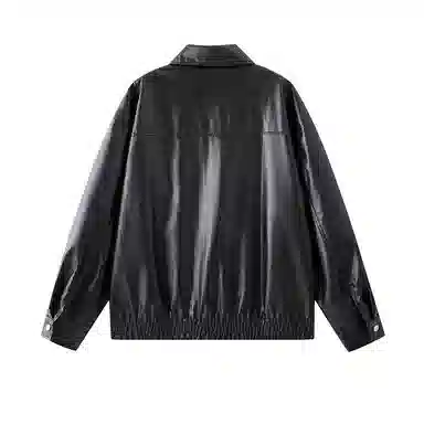 欧迪芬 美式复古高街潮流飞行员机车风休闲宽松防风透气翻领痞帅城市机能时尚氛围感皮扎染日常通勤百搭舒适品牌字母外套夹克 男女同款