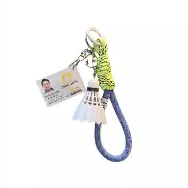 玄唐 志田千阳桃天贤斗安塞龙李梓嘉超级丹拿督奥运会赛卡羽球人钥匙扣包包挂件#好运 亚克力 配饰 男女同款情侣款