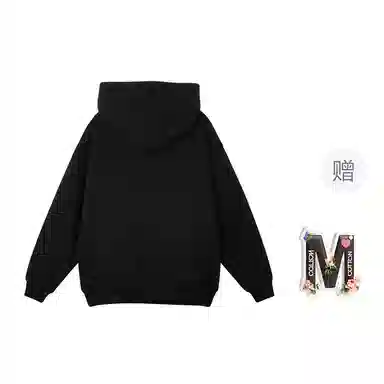 棉购 连帽潮流加绒加厚宽松韩版学生口袋带帽套头休闲外套卫衣 女款