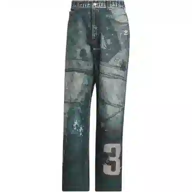 adidas originals FW25 TEAM PRINT DENIM TROUSERS