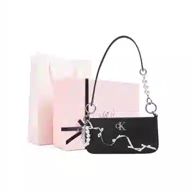 Calvin Klein Pearl Chain Shoulder Bag