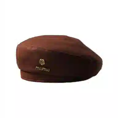 祎步康 小清新尊宿山茶花秋冬显脸小定型款时尚画家帽 涤纶 贝雷帽 女款