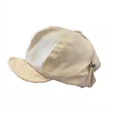 祎步康 日系薄款贝雷帽女韩版文艺复古报童帽潮云朵八角帽休闲街头画家帽 棉 帽子 女款