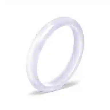 匠锁心玉 淡紫色美人镯 新中式国潮国风 小众典雅如意轻奢高级清冷感 极简风 潮流年轻气质百搭 温润手饰显白#好运 琉璃 手镯 女款