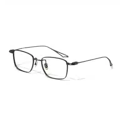 【可配度数】 苍木优品 高端设计师款近视镜框 可定制近视镜片超轻复古方框钛架眼睛 钛 方形 功能性眼镜 男女同款情侣款