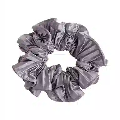 蒙妮 韩系温柔褶皱金标大肠圈 布艺 发圈 女款