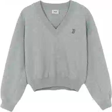 MLB Boston Red Sox V-Neck Pullover Sweatshirt Women