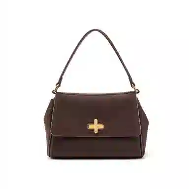 NAVIGARE Simple Leather Tote Elephant Grey Coffee