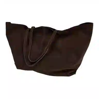 ZARA Leather Tote Bag Chocolate Large
