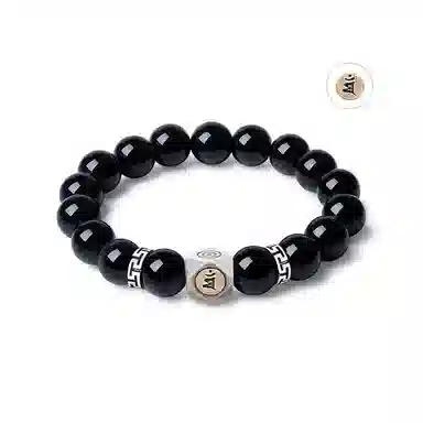 新中式小众气质招财转运六字真言文玩好运贺礼 白玉菩提 时尚手串手饰 男女同款情侣款