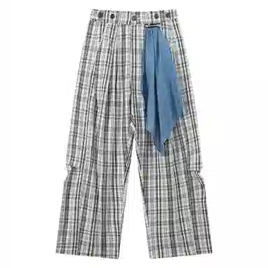 Mr. Jiangnan Vintage Plaid Pants